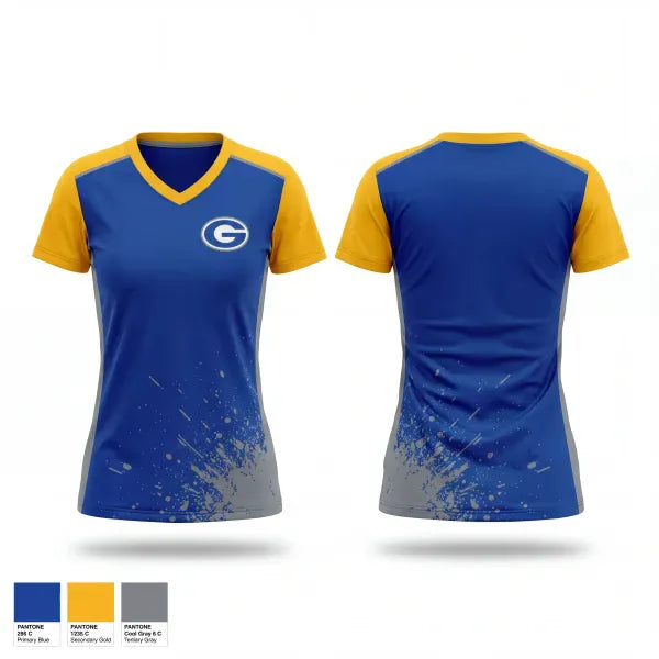 Womens Short Sleeve Vneck Shirt, Gretna High School Baseball, Baseball, Teamtime, Team time, sublimation, custom sports apparel, team uniforms, spirit wear, spiritwear, sports uniforms, custom shirts, team store, custom team store, fundraiser sports, apparel fundraiser