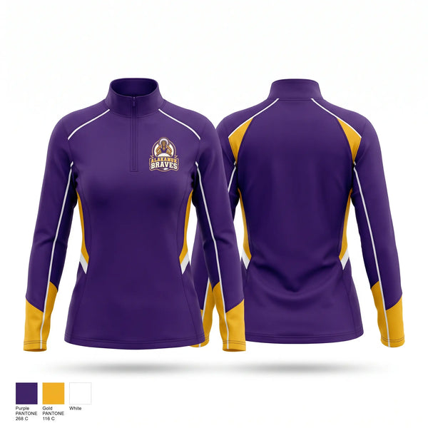 Quarter Zip Jacket, Alakanuk Braves, Wrestling, Teamtime, Team time, sublimation, custom sports apparel, team uniforms, spirit wear, spiritwear, sports uniforms, custom shirts, team store, custom team store, fundraiser sports, apparel fundraiser