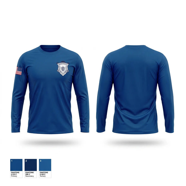 Long Sleeve Performance Shirt, Massachusetts Department of Correction, Police, Teamtime, Team time, sublimation, custom sports apparel, team uniforms, spirit wear, spiritwear, sports uniforms, custom shirts, team store, custom team store, fundraiser sports, apparel fundraiser