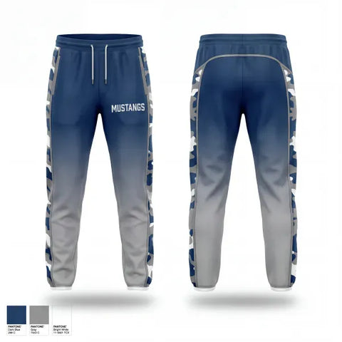 Sweatpants, Mustangs, Baseball, Teamtime, Team time, sublimation, custom sports apparel, team uniforms, spirit wear, spiritwear, sports uniforms, custom shirts, team store, custom team store, fundraiser sports, apparel fundraiser