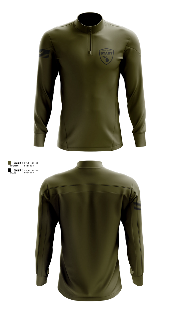 Quarter Zip Jacket, S.T.A.R.T, Police, Teamtime, Team time, sublimation, custom sports apparel, team uniforms, spirit wear, spiritwear, sports uniforms, custom shirts, team store, custom team store, fundraiser sports, apparel fundraiser
