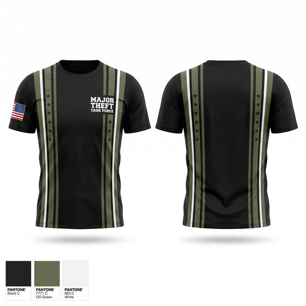 Short Sleeve Performance Shirt, Major Theft Task Force, Police, Teamtime, Team time, sublimation, custom sports apparel, team uniforms, spirit wear, spiritwear, sports uniforms, custom shirts, team store, custom team store, fundraiser sports, apparel fundraiser