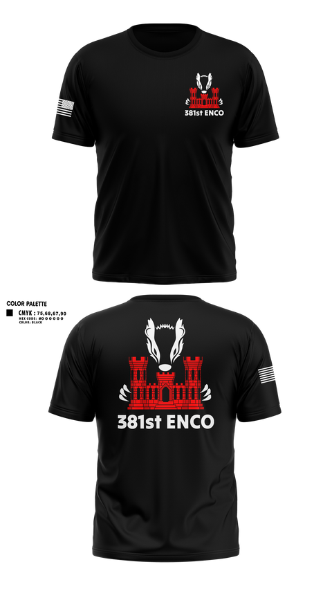 Old School Cotton Feel Shirt, 381 EN CO, Army, Teamtime, Team time, sublimation, custom sports apparel, team uniforms, spirit wear, spiritwear, sports uniforms, custom shirts, team store, custom team store, fundraiser sports, apparel fundraiser
