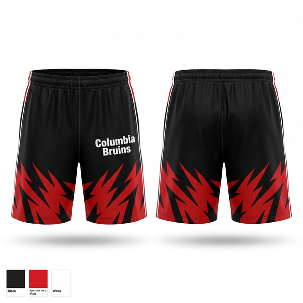 Athletic Shorts With Pockets, Columbia Bruins, Cheer, Teamtime, Team time, sublimation, custom sports apparel, team uniforms, spirit wear, spiritwear, sports uniforms, custom shirts, team store, custom team store, fundraiser sports, apparel fundraiser