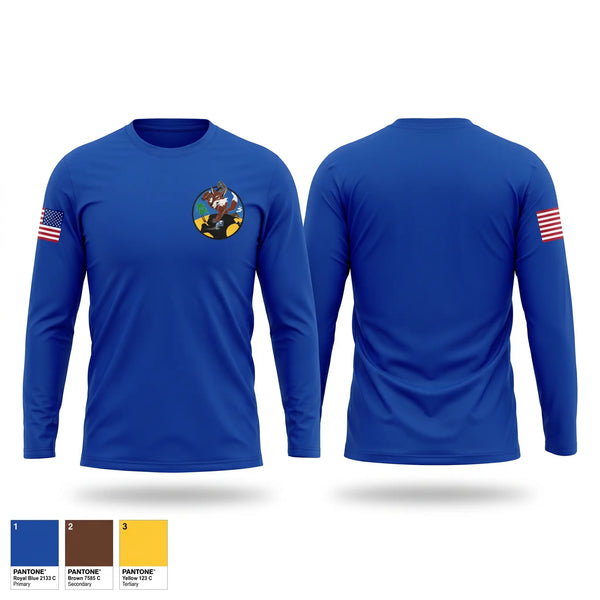 Long Sleeve Performance Shirt, VP-5 Mad Foxes, Navy, Teamtime, Team time, sublimation, custom sports apparel, team uniforms, spirit wear, spiritwear, sports uniforms, custom shirts, team store, custom team store, fundraiser sports, apparel fundraiser