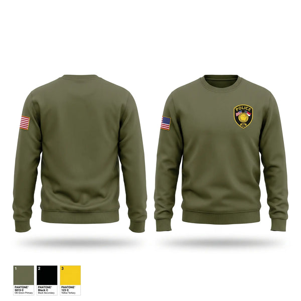 Crew Neck Sweatshirt, Scotland Neck Police Department, Police, Teamtime, Team time, sublimation, custom sports apparel, team uniforms, spirit wear, spiritwear, sports uniforms, custom shirts, team store, custom team store, fundraiser sports, apparel fundraiser