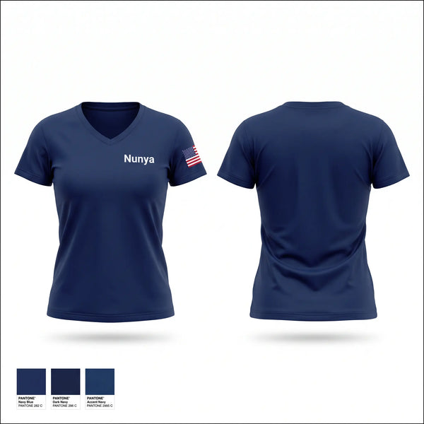 Womens Short Sleeve Vneck Shirt, Nunya, Fire Department, Teamtime, Team time, sublimation, custom sports apparel, team uniforms, spirit wear, spiritwear, sports uniforms, custom shirts, team store, custom team store, fundraiser sports, apparel fundraiser