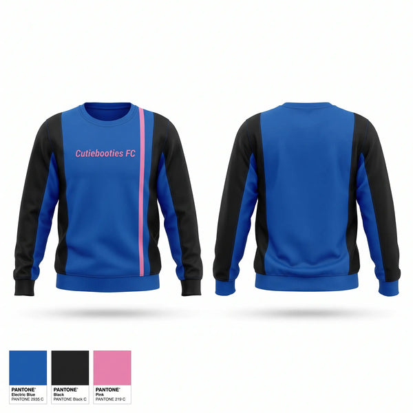 Crew Neck Sweatshirt, Cutiebooties FC, Men's Soccer, Teamtime, Team time, sublimation, custom sports apparel, team uniforms, spirit wear, spiritwear, sports uniforms, custom shirts, team store, custom team store, fundraiser sports, apparel fundraiser