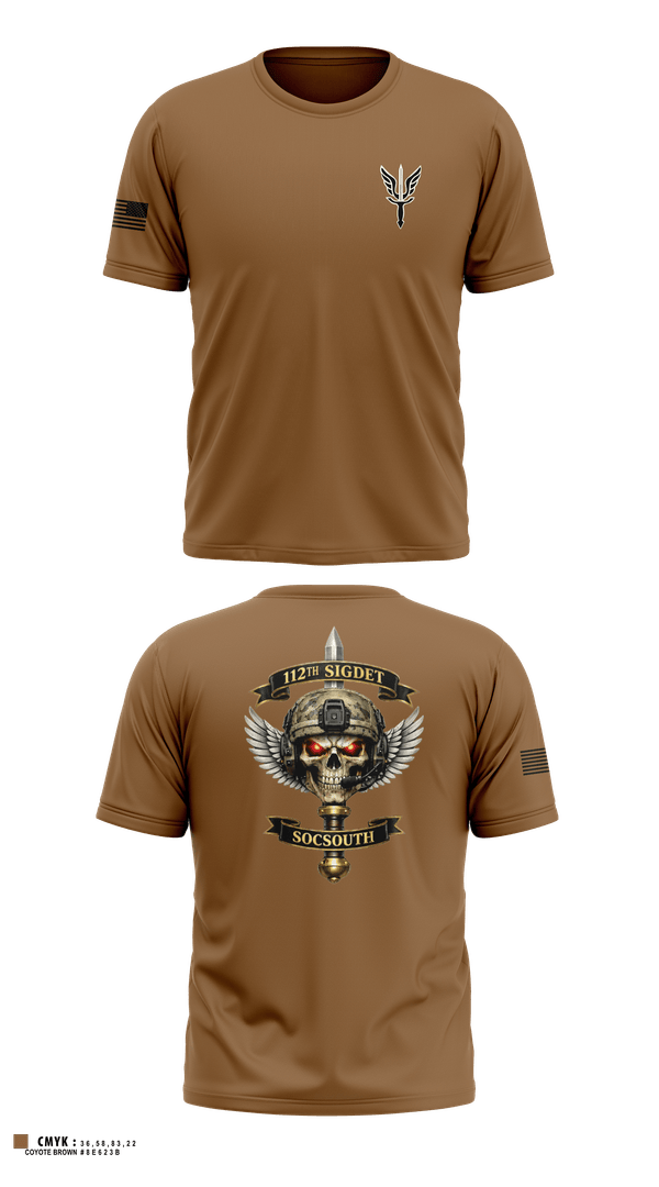 Short Sleeve Performance Shirt, 112 SIGDET, Army, Teamtime, Team time, sublimation, custom sports apparel, team uniforms, spirit wear, spiritwear, sports uniforms, custom shirts, team store, custom team store, fundraiser sports, apparel fundraiser