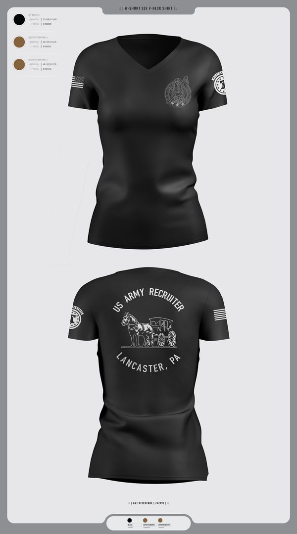 Womens Short Sleeve Vneck Shirt, LANCASTE, PA RECRUITING, , Teamtime, Team time, sublimation, custom sports apparel, team uniforms, spirit wear, spiritwear, sports uniforms, custom shirts, team store, custom team store, fundraiser sports, apparel fundraiser