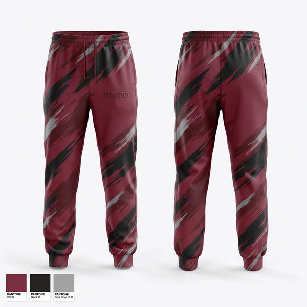 Sweatpants, Warriors, Softball, Teamtime, Team time, sublimation, custom sports apparel, team uniforms, spirit wear, spiritwear, sports uniforms, custom shirts, team store, custom team store, fundraiser sports, apparel fundraiser