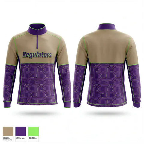 Quarter Zip Jacket, Regulators, Baseball, Teamtime, Team time, sublimation, custom sports apparel, team uniforms, spirit wear, spiritwear, sports uniforms, custom shirts, team store, custom team store, fundraiser sports, apparel fundraiser