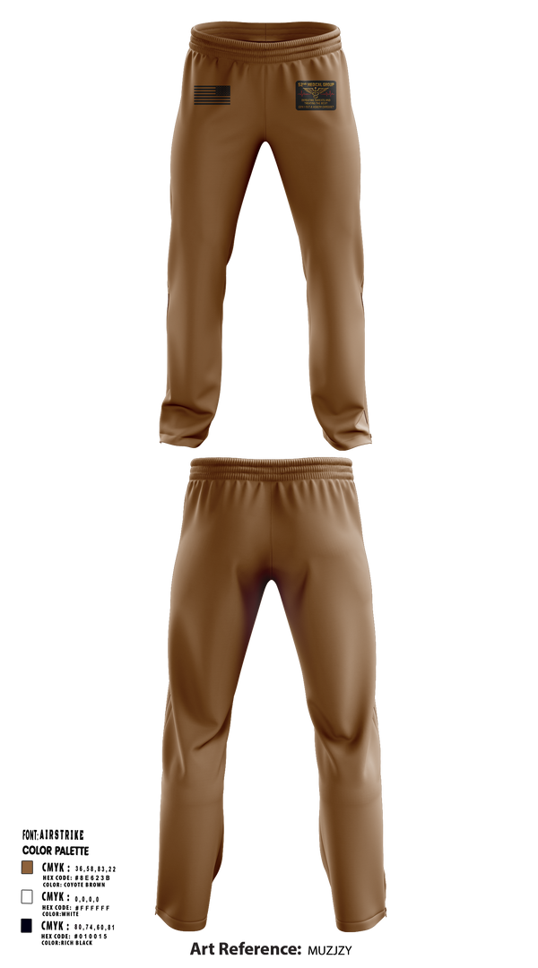 Sweatpants, 52 MDG, Air Force, Teamtime, Team time, sublimation, custom sports apparel, team uniforms, spirit wear, spiritwear, sports uniforms, custom shirts, team store, custom team store, fundraiser sports, apparel fundraiser