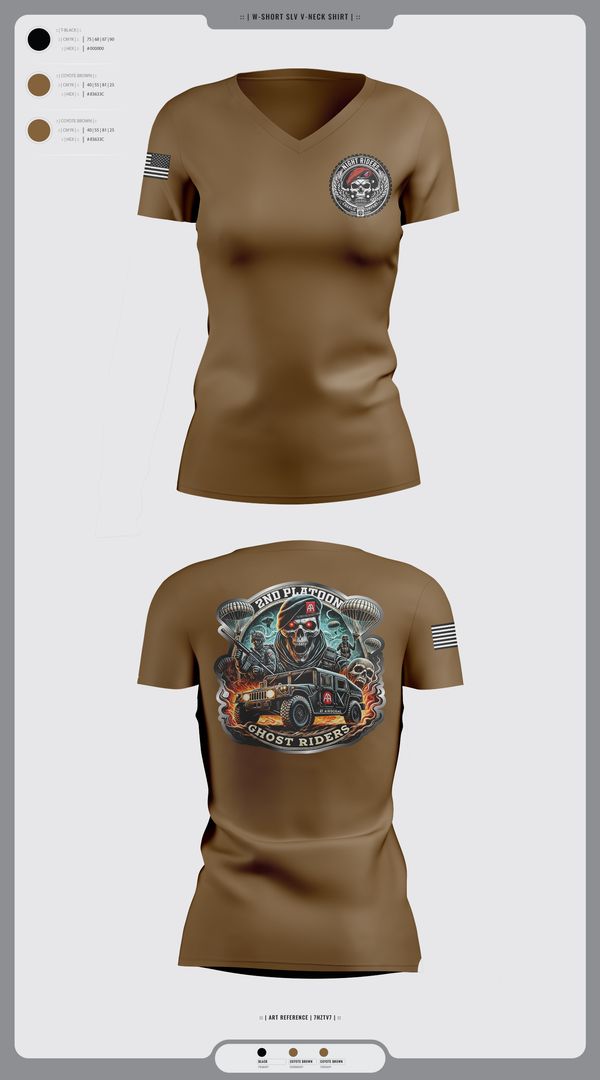 Womens Short Sleeve Vneck Shirt, Ghost Riders, , Teamtime, Team time, sublimation, custom sports apparel, team uniforms, spirit wear, spiritwear, sports uniforms, custom shirts, team store, custom team store, fundraiser sports, apparel fundraiser