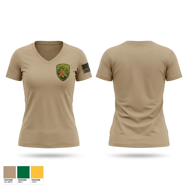 Womens Short Sleeve Vneck Shirt, Countable, Police, Teamtime, Team time, sublimation, custom sports apparel, team uniforms, spirit wear, spiritwear, sports uniforms, custom shirts, team store, custom team store, fundraiser sports, apparel fundraiser