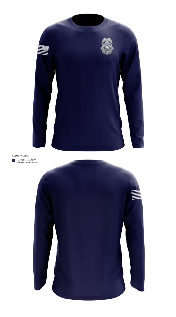 Long Sleeve Performance Shirt, Des Arc Police Department, Police, Teamtime, Team time, sublimation, custom sports apparel, team uniforms, spirit wear, spiritwear, sports uniforms, custom shirts, team store, custom team store, fundraiser sports, apparel fundraiser