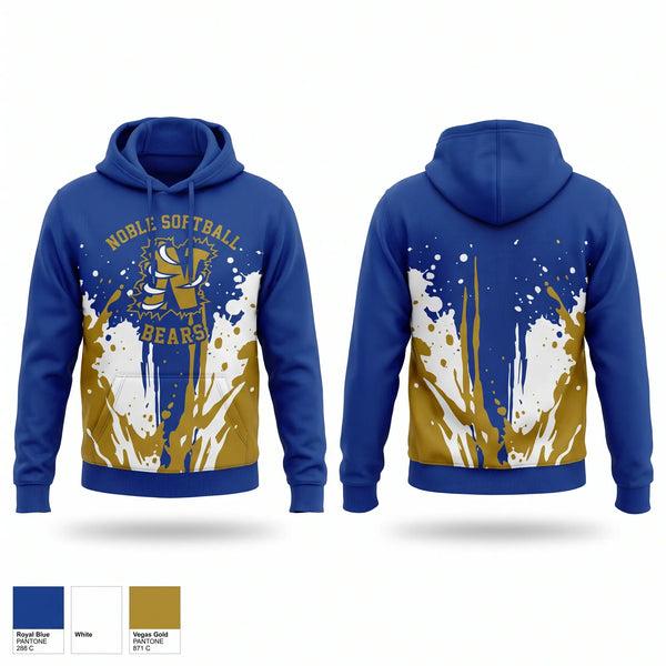 Hoodie, Noble Softball, Softball, Teamtime, Team time, sublimation, custom sports apparel, team uniforms, spirit wear, spiritwear, sports uniforms, custom shirts, team store, custom team store, fundraiser sports, apparel fundraiser