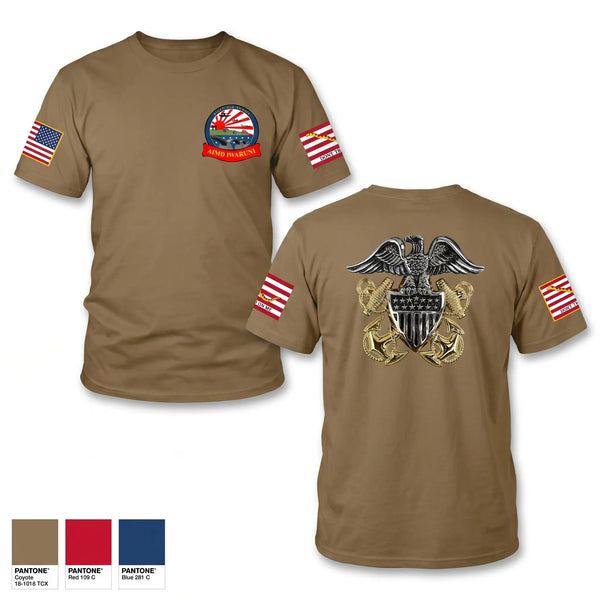 Old School Cotton Feel Shirt, AIMD Iwakuni, Navy, Teamtime, Team time, sublimation, custom sports apparel, team uniforms, spirit wear, spiritwear, sports uniforms, custom shirts, team store, custom team store, fundraiser sports, apparel fundraiser