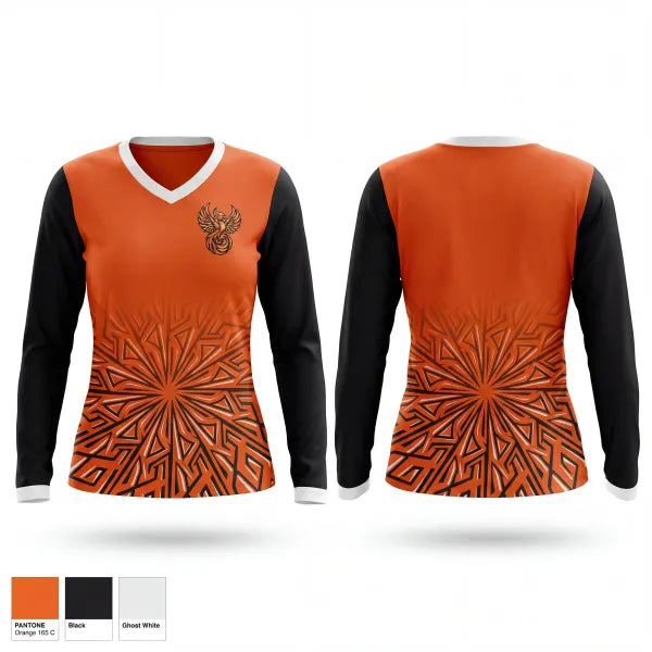 Womens Long Sleeve Vneck Shirt, Tri-Cities Phoenix, Softball, Teamtime, Team time, sublimation, custom sports apparel, team uniforms, spirit wear, spiritwear, sports uniforms, custom shirts, team store, custom team store, fundraiser sports, apparel fundraiser