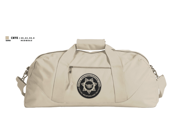 Duffle Bag, Jefferson County Sheriff's Office S.O.R.T., Police, Teamtime, Team time, sublimation, custom sports apparel, team uniforms, spirit wear, spiritwear, sports uniforms, custom shirts, team store, custom team store, fundraiser sports, apparel fundraiser