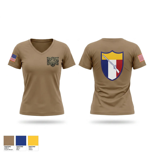 Womens Short Sleeve Vneck Shirt, 2123D Transportation Company, National Guard, Teamtime, Team time, sublimation, custom sports apparel, team uniforms, spirit wear, spiritwear, sports uniforms, custom shirts, team store, custom team store, fundraiser sports, apparel fundraiser