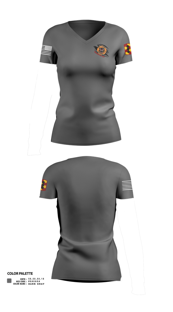Womens Short Sleeve Vneck Shirt, 434th FA BDE H2F, Army, Teamtime, Team time, sublimation, custom sports apparel, team uniforms, spirit wear, spiritwear, sports uniforms, custom shirts, team store, custom team store, fundraiser sports, apparel fundraiser