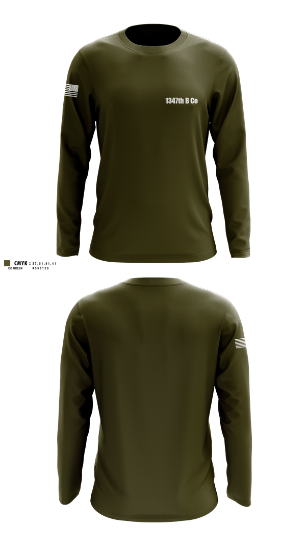 Long Sleeve Performance Shirt, 1347th B Co, , Teamtime, Team time, sublimation, custom sports apparel, team uniforms, spirit wear, spiritwear, sports uniforms, custom shirts, team store, custom team store, fundraiser sports, apparel fundraiser