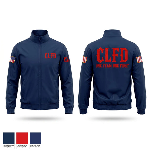 Windbreaker, CLFD, Fire Department, Teamtime, Team time, sublimation, custom sports apparel, team uniforms, spirit wear, spiritwear, sports uniforms, custom shirts, team store, custom team store, fundraiser sports, apparel fundraiser