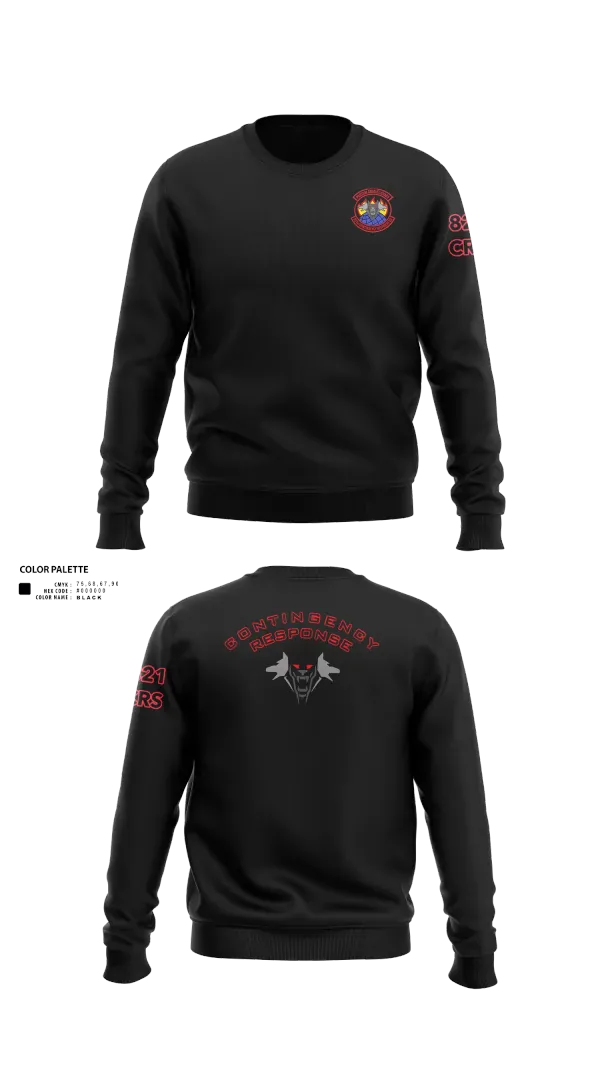 Crew Neck Sweatshirt, 821 CRS, Air Force, Teamtime, Team time, sublimation, custom sports apparel, team uniforms, spirit wear, spiritwear, sports uniforms, custom shirts, team store, custom team store, fundraiser sports, apparel fundraiser