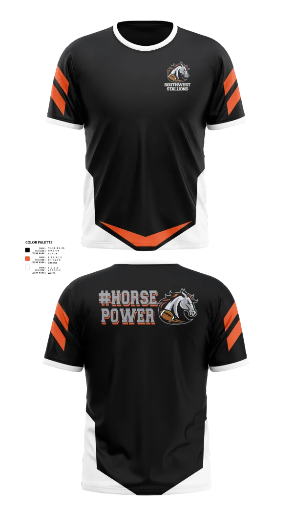 Short Sleeve Performance Shirt, Southwest Stallions, , Teamtime, Team time, sublimation, custom sports apparel, team uniforms, spirit wear, spiritwear, sports uniforms, custom shirts, team store, custom team store, fundraiser sports, apparel fundraiser