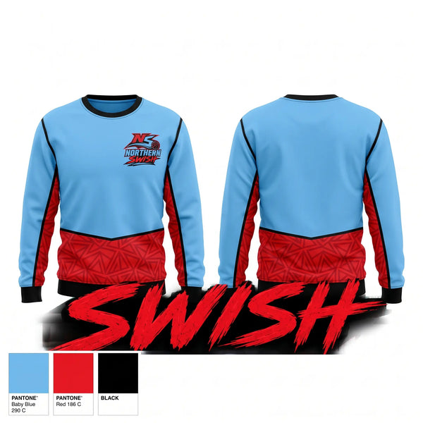 Crew Neck Sweatshirt, NORTHERN SWISH, Men's Basketball, Teamtime, Team time, sublimation, custom sports apparel, team uniforms, spirit wear, spiritwear, sports uniforms, custom shirts, team store, custom team store, fundraiser sports, apparel fundraiser