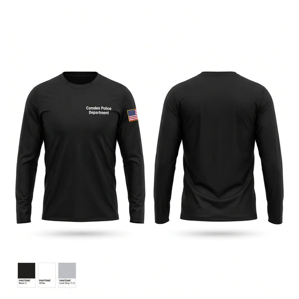 Long Sleeve Performance Shirt, Camden Police Department, Police, Teamtime, Team time, sublimation, custom sports apparel, team uniforms, spirit wear, spiritwear, sports uniforms, custom shirts, team store, custom team store, fundraiser sports, apparel fundraiser