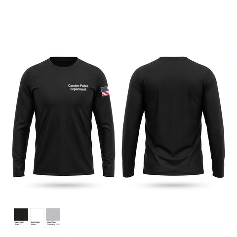 Long Sleeve Performance Shirt, Camden Police Department, Police, Teamtime, Team time, sublimation, custom sports apparel, team uniforms, spirit wear, spiritwear, sports uniforms, custom shirts, team store, custom team store, fundraiser sports, apparel fundraiser
