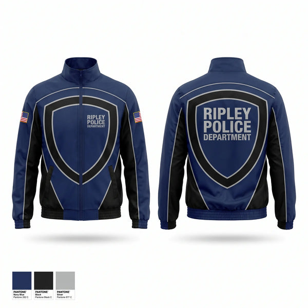 Windbreaker, ripley poice department, Police, Teamtime, Team time, sublimation, custom sports apparel, team uniforms, spirit wear, spiritwear, sports uniforms, custom shirts, team store, custom team store, fundraiser sports, apparel fundraiser