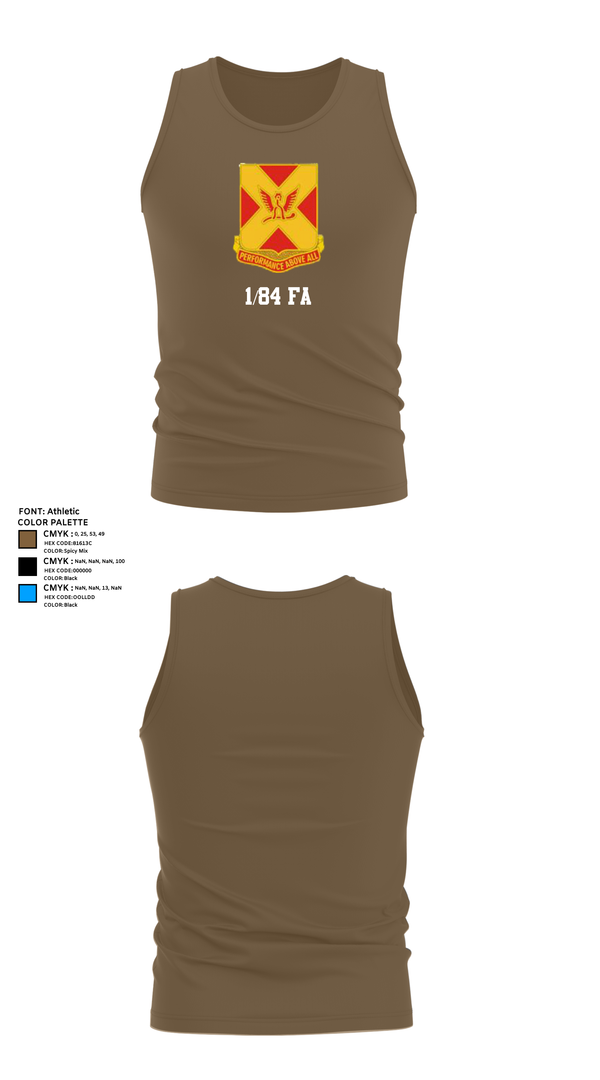 Tank Top, 1/84 FA, , Teamtime, Team time, sublimation, custom sports apparel, team uniforms, spirit wear, spiritwear, sports uniforms, custom shirts, team store, custom team store, fundraiser sports, apparel fundraiser