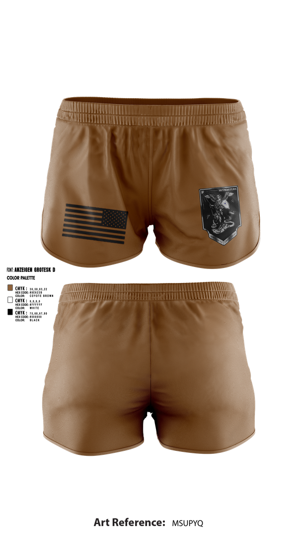 Ranger Panties, 1-222 Aviaition Regiment, Army, Teamtime, Team time, sublimation, custom sports apparel, team uniforms, spirit wear, spiritwear, sports uniforms, custom shirts, team store, custom team store, fundraiser sports, apparel fundraiser