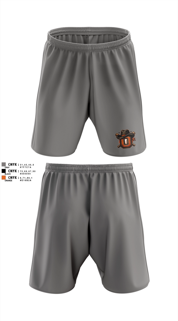 Athletic Shorts With Pockets, Oxford Outlaws, Baseball, Teamtime, Team time, sublimation, custom sports apparel, team uniforms, spirit wear, spiritwear, sports uniforms, custom shirts, team store, custom team store, fundraiser sports, apparel fundraiser
