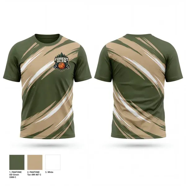 Short Sleeve Performance Shirt, Forest Glen, Men's Basketball, Teamtime, Team time, sublimation, custom sports apparel, team uniforms, spirit wear, spiritwear, sports uniforms, custom shirts, team store, custom team store, fundraiser sports, apparel fundraiser