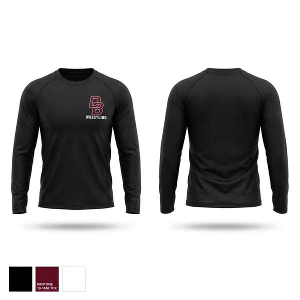 Long Sleeve Performance Shirt, Don Bosco Ironmen Wrestling, Wrestling, Teamtime, Team time, sublimation, custom sports apparel, team uniforms, spirit wear, spiritwear, sports uniforms, custom shirts, team store, custom team store, fundraiser sports, apparel fundraiser