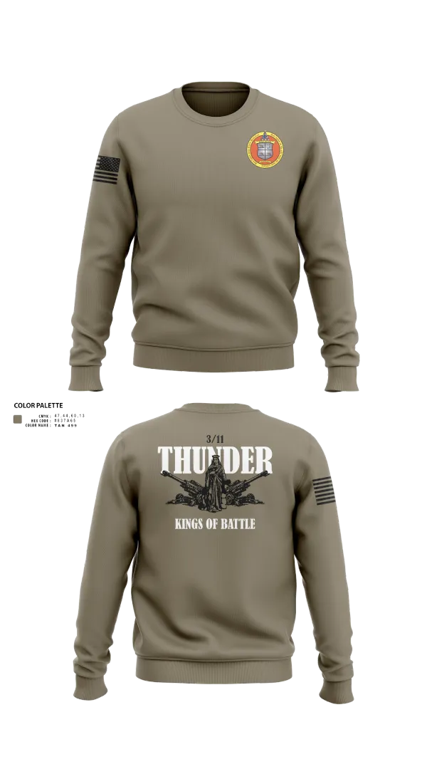 Crew Neck Sweatshirt, 3 Bn 11th Mar, Marines, Teamtime, Team time, sublimation, custom sports apparel, team uniforms, spirit wear, spiritwear, sports uniforms, custom shirts, team store, custom team store, fundraiser sports, apparel fundraiser