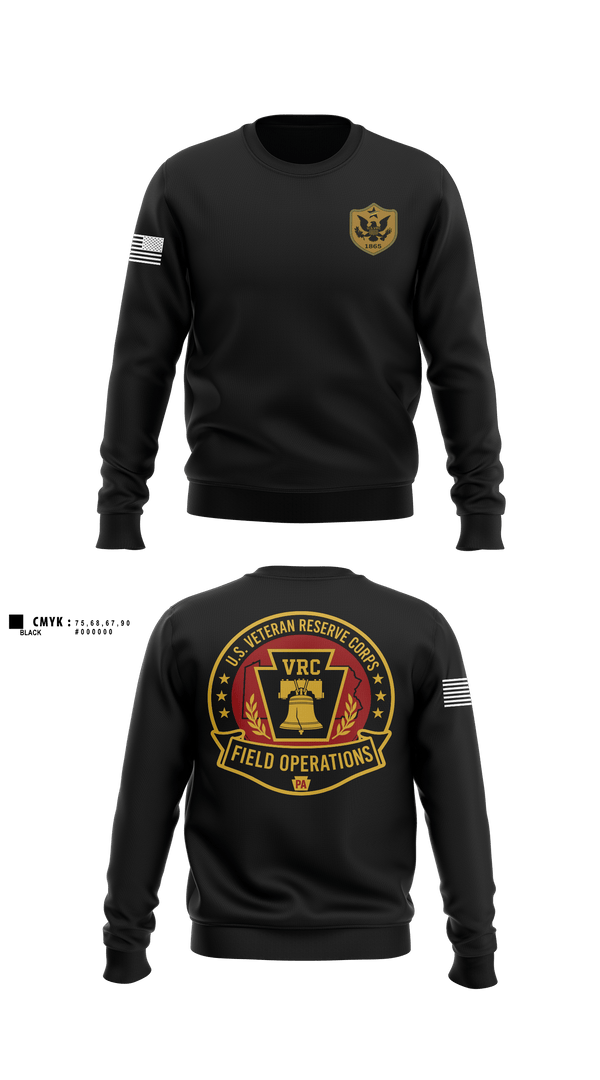 Crew Neck Sweatshirt, 1 PA BN, Army, Teamtime, Team time, sublimation, custom sports apparel, team uniforms, spirit wear, spiritwear, sports uniforms, custom shirts, team store, custom team store, fundraiser sports, apparel fundraiser