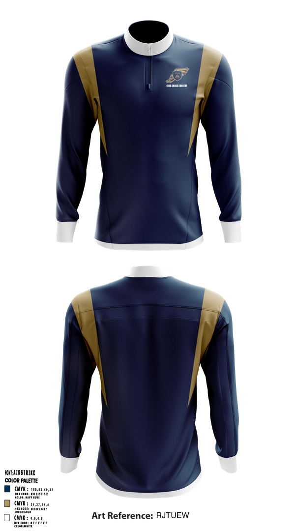 Quarter Zip Jacket, King School Cross Country, Cross Country, Teamtime, Team time, sublimation, custom sports apparel, team uniforms, spirit wear, spiritwear, sports uniforms, custom shirts, team store, custom team store, fundraiser sports, apparel fundraiser