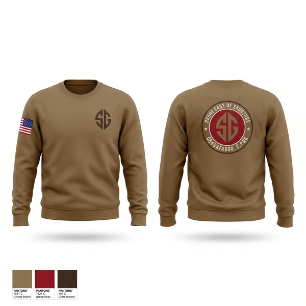 Crew Neck Sweatshirt, JROTC, Army, Teamtime, Team time, sublimation, custom sports apparel, team uniforms, spirit wear, spiritwear, sports uniforms, custom shirts, team store, custom team store, fundraiser sports, apparel fundraiser