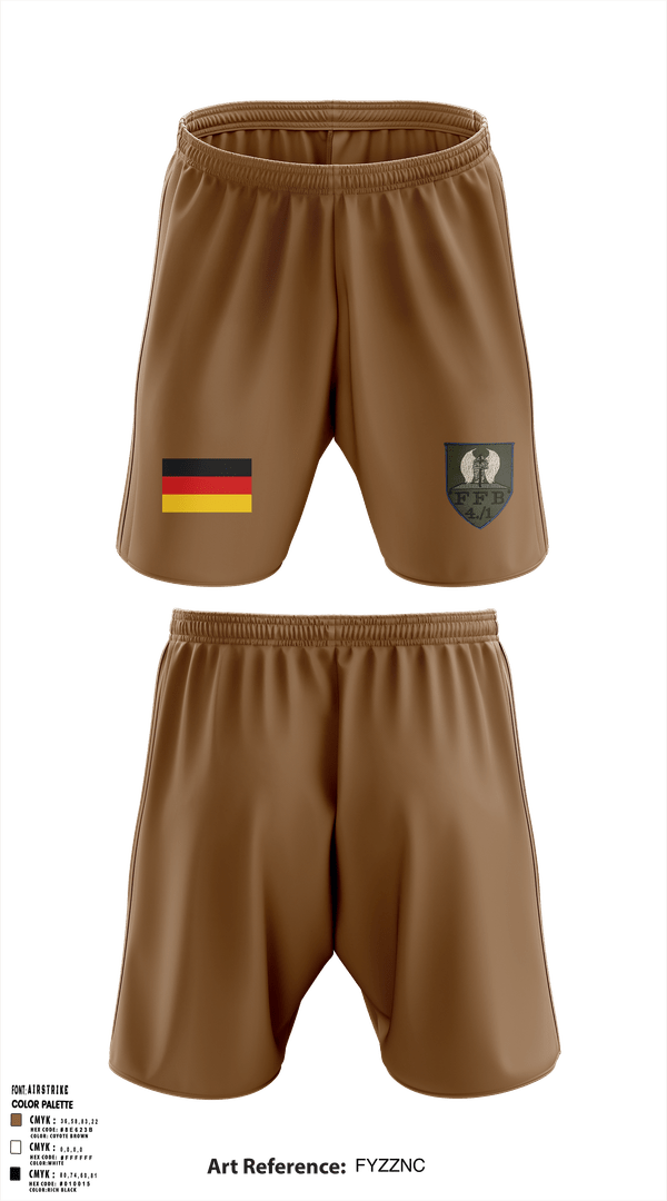 Athletic Shorts With Pockets, 4./PuPiBtl.1 FFB Zg., , Teamtime, Team time, sublimation, custom sports apparel, team uniforms, spirit wear, spiritwear, sports uniforms, custom shirts, team store, custom team store, fundraiser sports, apparel fundraiser