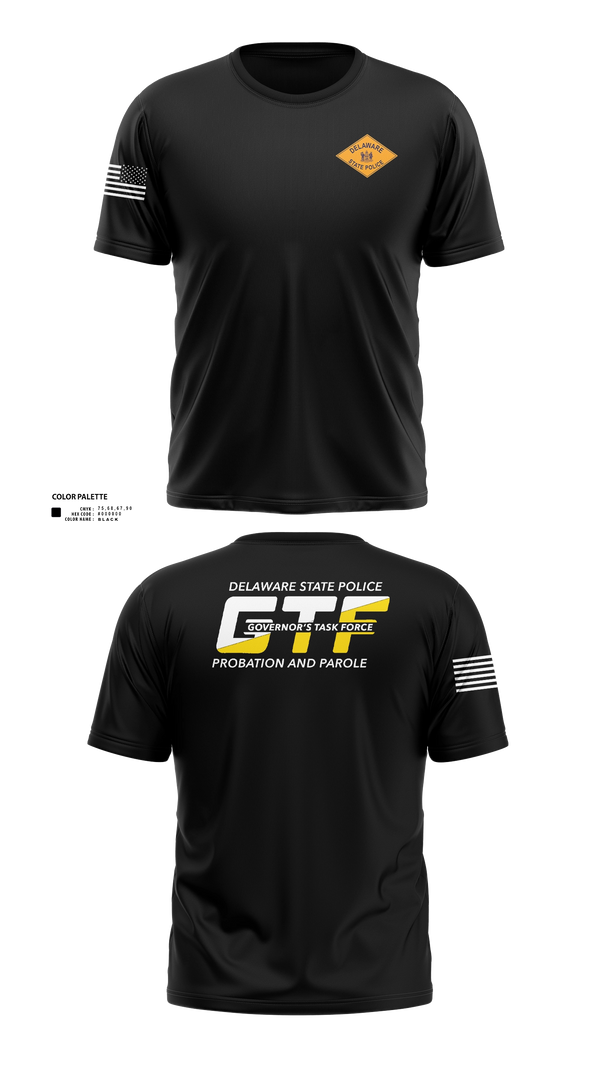 Short Sleeve Performance Shirt, Delaware GTF, Police, Teamtime, Team time, sublimation, custom sports apparel, team uniforms, spirit wear, spiritwear, sports uniforms, custom shirts, team store, custom team store, fundraiser sports, apparel fundraiser