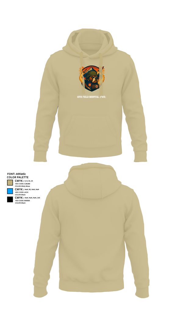 Hoodie, 10th Field Hospital (FWD), , Teamtime, Team time, sublimation, custom sports apparel, team uniforms, spirit wear, spiritwear, sports uniforms, custom shirts, team store, custom team store, fundraiser sports, apparel fundraiser