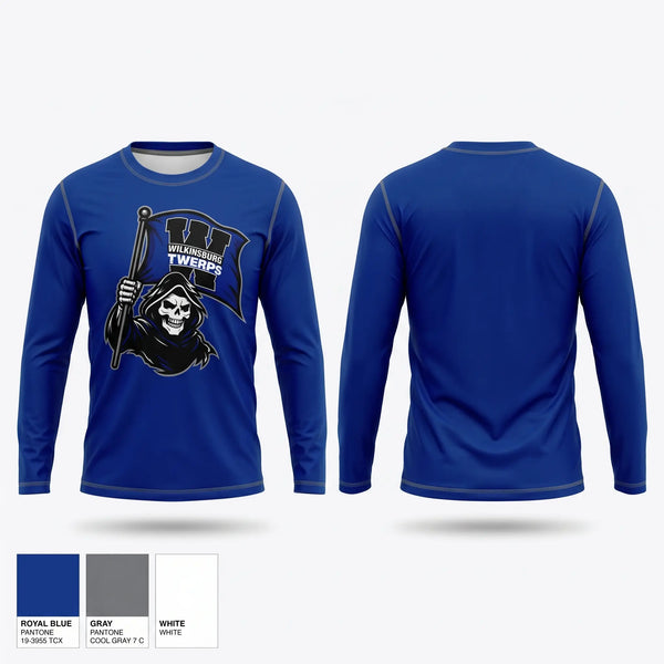 Long Sleeve Performance Shirt, Wilkinsburg Twerps, , Teamtime, Team time, sublimation, custom sports apparel, team uniforms, spirit wear, spiritwear, sports uniforms, custom shirts, team store, custom team store, fundraiser sports, apparel fundraiser