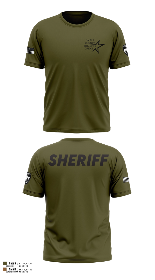 Short Sleeve Performance Shirt, Cassia County Sheriff’s Office, Police, Teamtime, Team time, sublimation, custom sports apparel, team uniforms, spirit wear, spiritwear, sports uniforms, custom shirts, team store, custom team store, fundraiser sports, apparel fundraiser
