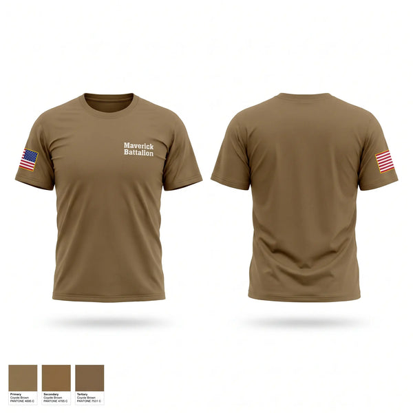 Old School Cotton Feel Shirt, Maverick Battalion, Army, Teamtime, Team time, sublimation, custom sports apparel, team uniforms, spirit wear, spiritwear, sports uniforms, custom shirts, team store, custom team store, fundraiser sports, apparel fundraiser