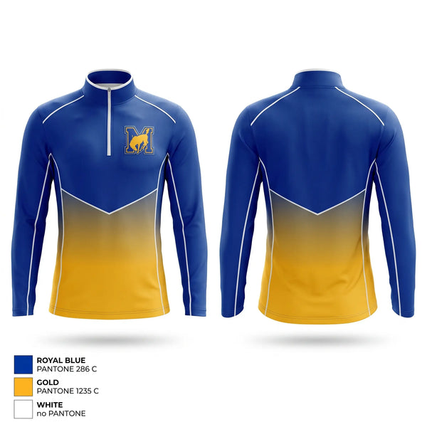 Quarter Zip Jacket, Marian Colts, Baseball, Teamtime, Team time, sublimation, custom sports apparel, team uniforms, spirit wear, spiritwear, sports uniforms, custom shirts, team store, custom team store, fundraiser sports, apparel fundraiser